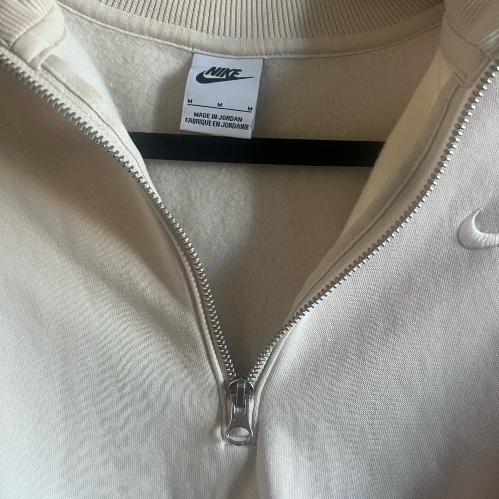 Nike Cream Zip-Up Sweatshirt